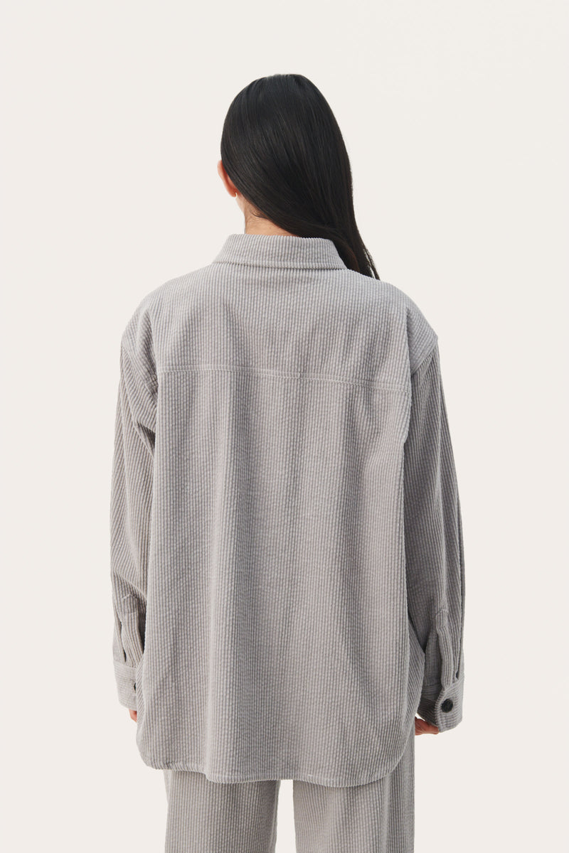 Part Two Collette Jumbo cord shacket Grey – CW CW
