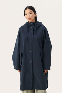 Part Two Emmy raincoat Dark Navy