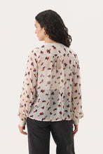 Load image into Gallery viewer, Part Two Prisca ruffle georgette blouse Multi Mini Blurred
