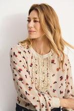 Load image into Gallery viewer, Part Two Prisca ruffle georgette blouse Multi Mini Blurred
