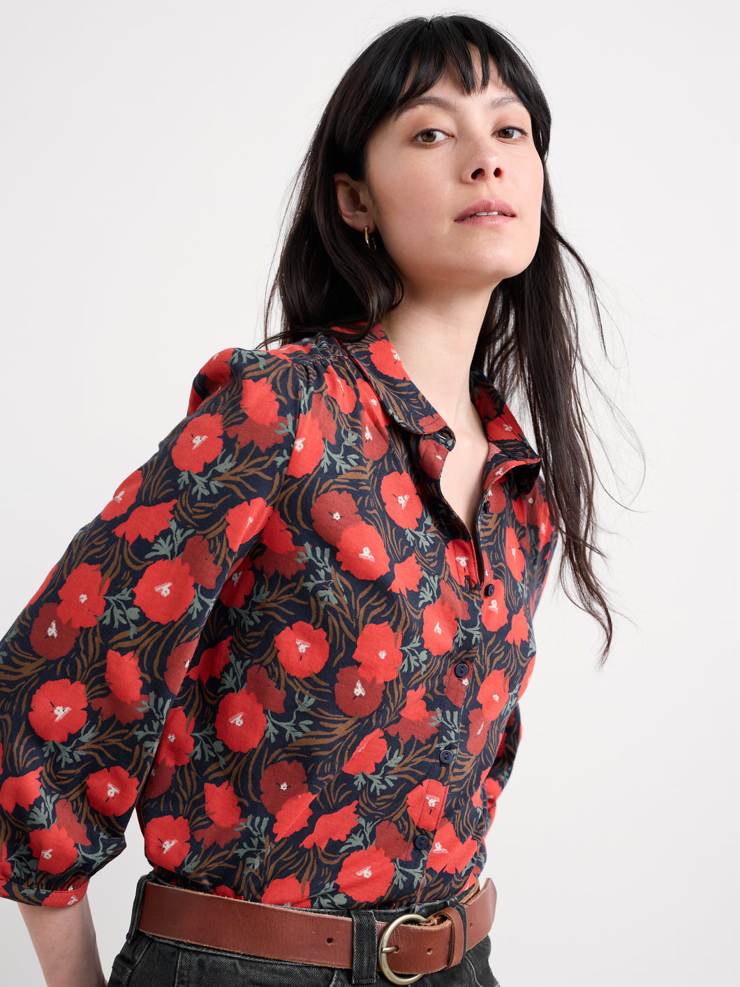 Seasalt 3/4 Embrace shirt Grass Meadow Maritime