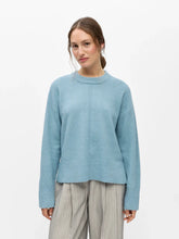 Load image into Gallery viewer, Object Juno pointelle detail knit Blue Shadow
