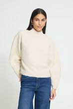 Load image into Gallery viewer, Ichi Curley teddy texture pullover Birch
