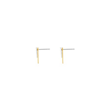 Load image into Gallery viewer, Dansk Theia two way two tone studs Gold &amp; Silver
