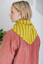 Load image into Gallery viewer, Bonté Elizabeth triangle stripe scarf Pine
