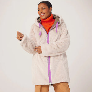 Rino & Pelle Javin reversible coat with faux fur Hunter & Birch