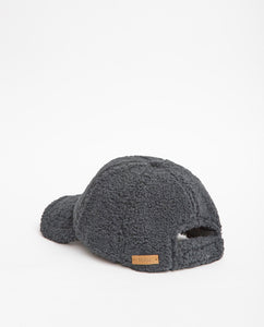 Yerse shearling baseball hat Anthracite