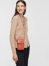 Load image into Gallery viewer, Nice things Eco faux leather phone bag Orange
