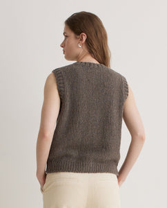 Yerse Patch pocket knit gilet Anthracite
