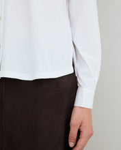 Load image into Gallery viewer, Yerse Two fabric basic shirt White - CW CW 
