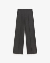 Load image into Gallery viewer, Yerse Tricot wide leg check trouser Black Grey
