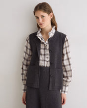 Load image into Gallery viewer, Yerse Patch pocket utility knit waistcoat Grey
