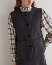 Load image into Gallery viewer, Yerse Patch pocket utility knit waistcoat Grey

