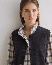 Load image into Gallery viewer, Yerse Patch pocket utility knit waistcoat Grey
