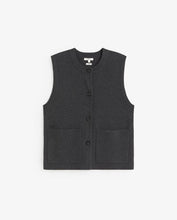 Load image into Gallery viewer, Yerse Patch pocket utility knit waistcoat Grey
