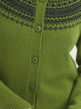 Load image into Gallery viewer, Nice Things Greca jacquard cardigan Kiwi Green
