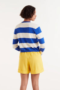 Compañia Fantastica striped fine knit sweater Blue White