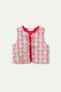 Compañia Fantastica Sugar print bow gilet Multi