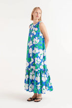 Load image into Gallery viewer, Campañia Fantastico Bosco floral print sundress Blue Green
