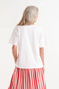 Compañia Fantastica Cherry print t shirt White