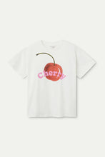 Load image into Gallery viewer, Compañia Fantastica Cherry print t shirt White
