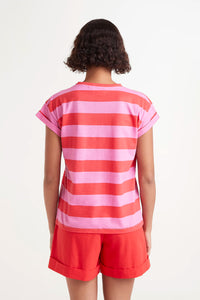 Compañia Fantastica Striped t shirt Red Pink