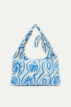 Load image into Gallery viewer, Compañia Fantastica Aquaria print bow bag Aegean Blue
