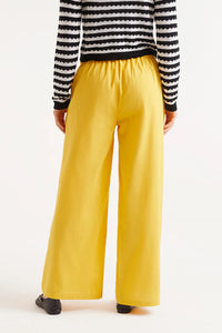 Compañia Fantastica Button detail waist trouser Yellow