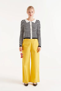 Compañia Fantastica Button detail waist trouser Yellow