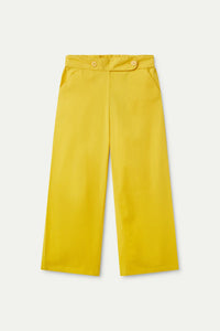 Compañia Fantastica Button detail waist trouser Yellow