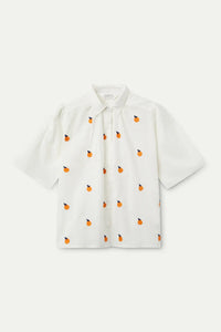 Compañia Fantastica Oranges embroidered shirt White