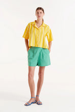 Load image into Gallery viewer, Compañia Fantastica Oxford cotton striped shirt Yellow White
