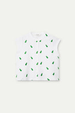 Load image into Gallery viewer, Compañia Fantastica Pineapple embroidered shirt White Green
