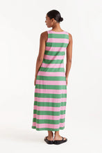 Load image into Gallery viewer, Compañia Fantastica Stripe 13 jersey vest dress Pink Green
