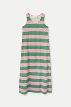 Load image into Gallery viewer, Compañia Fantastica Stripe 13 jersey vest dress Pink Green
