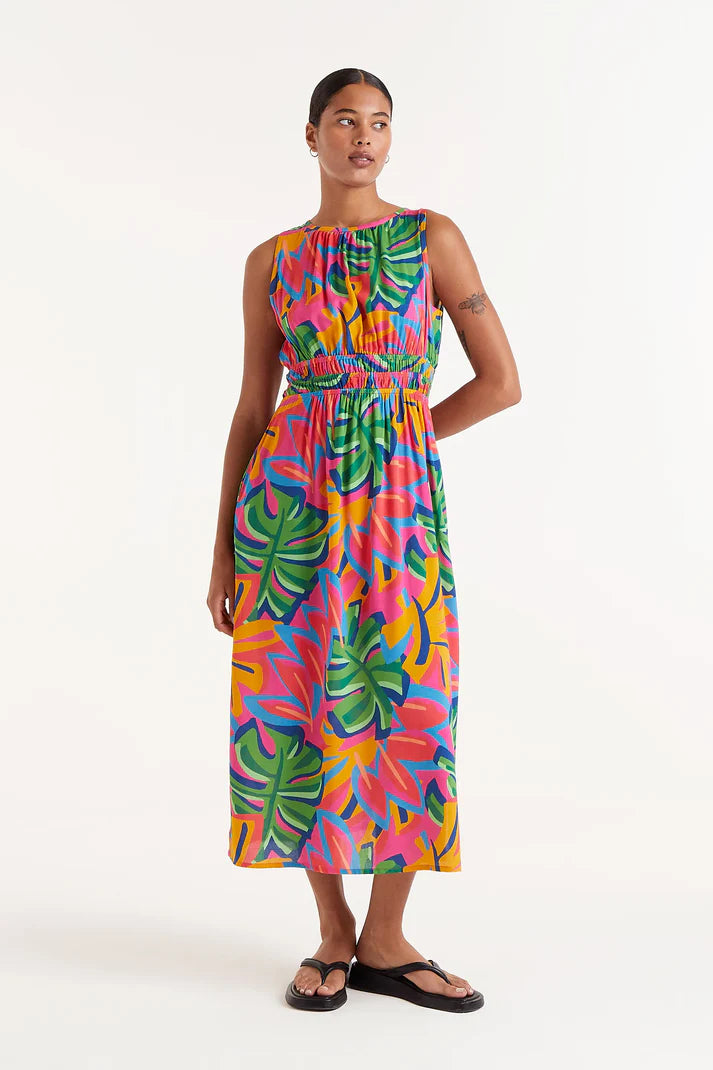 Compañia Fantastica Samba print dress Multi Fauna