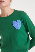 Load image into Gallery viewer, Compañia Fantastica Heart knit Green
