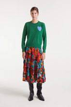 Load image into Gallery viewer, Compañia Fantastica Heart knit Green
