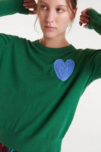 Compañia Fantastica Heart knit Green