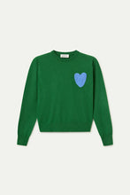 Load image into Gallery viewer, Compañia Fantastica Heart knit Green
