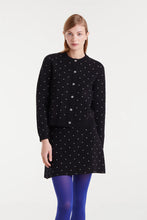 Load image into Gallery viewer, Compañia Fantastica Jacquard mini dots cardigan Black White
