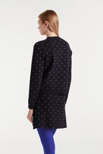 Load image into Gallery viewer, Compañia Fantastica Jacquard mini dots cardigan Black White
