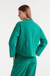 Compañia Fantastica Quilted cord jackets Green