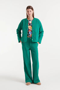 Compañia Fantastica Quilted cord jackets Green