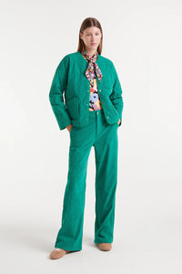 Compañia Fantastica Quilted cord jackets Green
