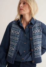 Load image into Gallery viewer, Seasalt Castwork merino vest Shingle Bay Maritime Mix
