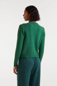 Compañia Fantastica Rose button cardigan Green
