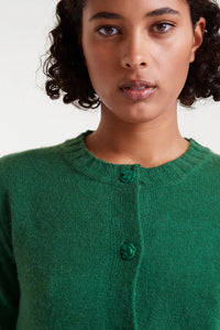 Compañia Fantastica Rose button cardigan Green