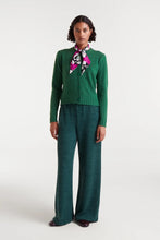 Load image into Gallery viewer, Compañia Fantastica Rose button cardigan Green
