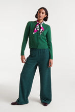Load image into Gallery viewer, Compañia Fantastica Rose button cardigan Green
